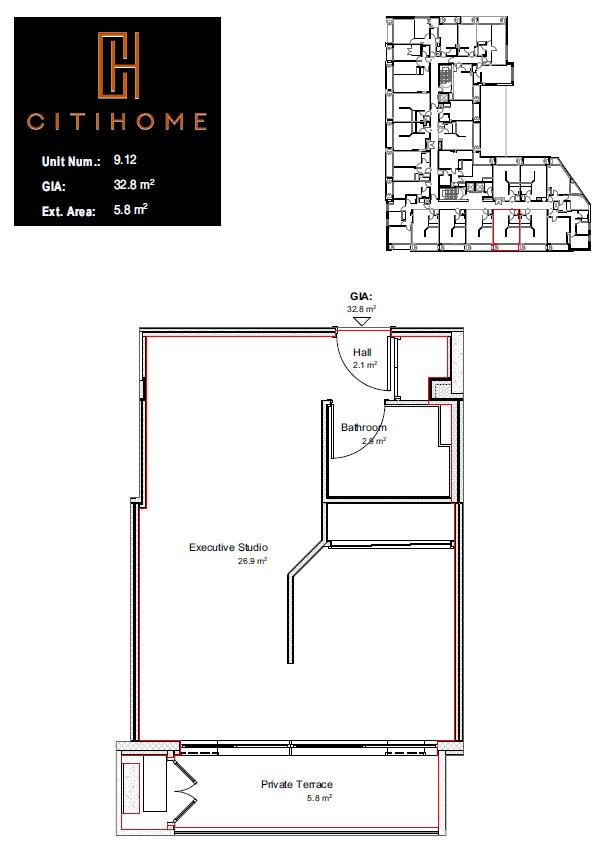  Image of Apartment - 1 Bathrooms for Rental in Victory Suites-Gibraltar, Image 16
